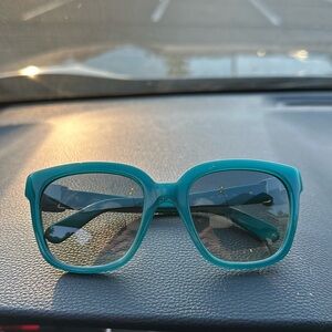 Turquoise Ferragamo Sunglasses